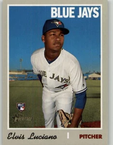 2019 Topps Heritage Elvis Luciano Rookie #576 RC Toronto Blue Jays - Picture 1 of 2