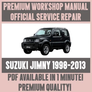 WORKSHOP MANUAL SERVICE & REPAIR GUIDE for SUZUKI JIMNY 1998-2013 - Picture 1 of 5