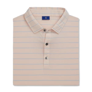 FootJoy Dri Release Open Stripe Jersey Men's Golf Polo Shirt NEW Pink Blue XXL - Picture 1 of 2