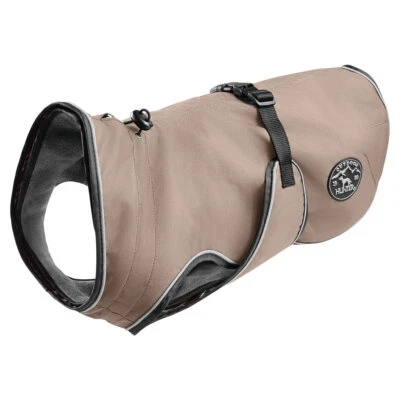 Hunter Hundemantel Uppsala taupe 2in1 für Hunde, wetterfest, modisch, warm - Bild 1 von 4