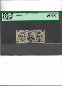 FRACTIONAL CURRENCY GREEN REVERSE FR. 1294 THIRD ISSUE  25C