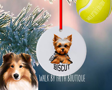 Pet yorkie yoskshire terrier Christmas Ornament dog custom name