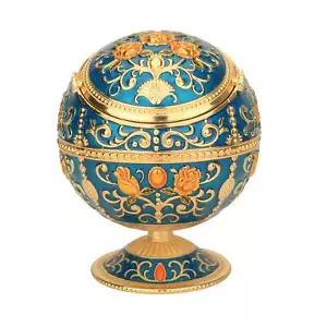 Cigarettes Ashtray With Lid Metal Portable Windproof Ashtray For Outdoors Indoor - Picture 1 of 6
