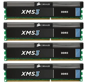 Corsair XMS3 16 GB (4x4GB) CMX8GX3M2A1333C9 DDR3 1333 MHz PC3-10660    #127506 - Bild 1 von 1