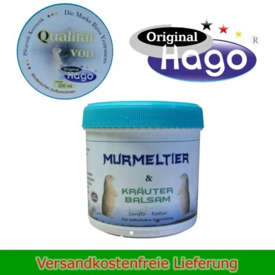 Hago Murmeltier & Kräuter Balsam 200ml Urea Lavendel Rosmarin Olivenöl Balsam