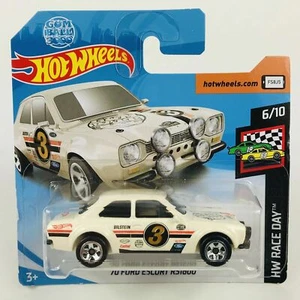 Hot Wheels 1970 Ford Escort RS1600 Race Car - white - Picture 1 of 3