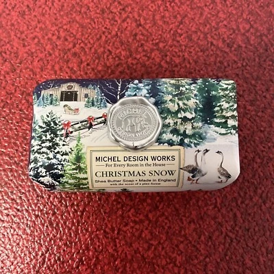 Michel Design Works Christmas Snow Shea Butter Soap Bar Made in England 8.7 oz - Image 1 of 4