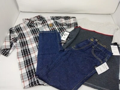 3 Piece set American Hawk  Boys Button top, Shirt & Jeans - Image 1 of 4