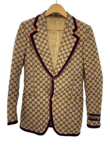 Gucci giacca monopetto 654922 GG tela escatologia uomo taglia 44 usata