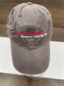 47 Brand 117th Boston Marathon Gray Hat Cap Dana Farber Adjustable Back 2013
