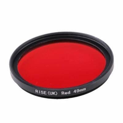 49mm Full Red Color Lens Filter With Thread Mount for all DSLR SLR Camera Lens - Image 1 of 4