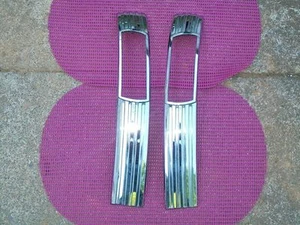 1941 Desoto Custom Sedan S8 NOS MoPar RH LH TAIL LAMP BEZEL Pair - Imagen 1 de 1