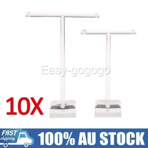 10Pcs Earring Stand Display Rack Ear Stud Holder Jewelry Organizer T-Bar Clear Q - Picture 1 of 9