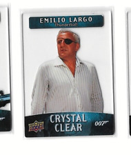 2021 James Bond Villains & Henchmen inserts transparents en cristal Emilio Largo CC-35