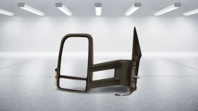 MERCEDES SPRINTER 2018-2023 MANUAL LONG ARM WING MIRROR PASSENGER SIDE LEFT N/S - Image 1 of 4