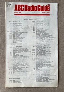 Vintage radio - 4 rare collectable ABC Radio Programme Guides 1976 - Picture 1 of 2