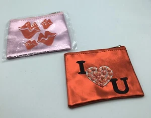 Two Girls Coin Purses Pink / Red - Picture 1 of 4