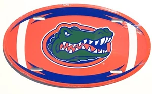 FLORIDA GATORS CAR TRUCK TAG OVAL FOOTBALL LICENSE PLATE METAL THE SWAMP SIGN - Picture 1 of 1