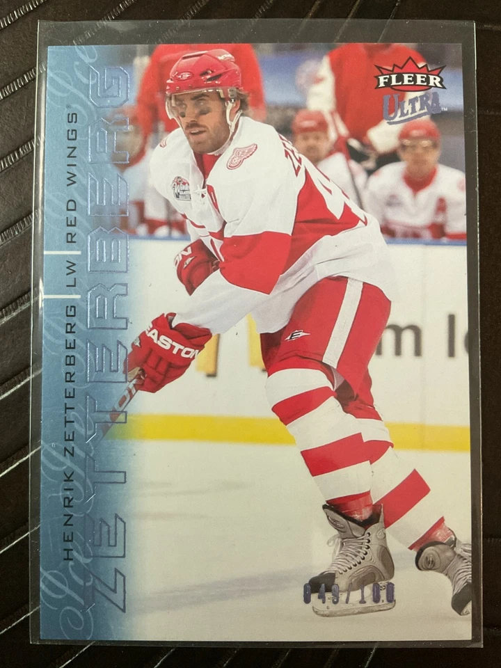 Henrik Zetterberg 2009-10 Fleer Ultra Ice Medallion Parallel Card #049/100 - Image 1 of 1