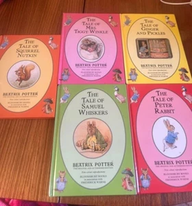 Beatrix Potter Vintage Book Bundle 5 Hardback Books - Picture 1 of 3