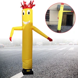 Yellow 10ft Inflatable Wacky Waving Flailing Arms Tube Man Dancing Air Puppet - Picture 1 of 12