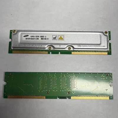 Samsung MR16R1624AF0-CM8 128MB 800-40 RAMBUS Memory RAM MR16R1624AFO-CM8 - Image 1 of 2