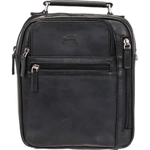 Mancini Buffalo Large Unisex Leather Travel Bag - Picture 1 of 11