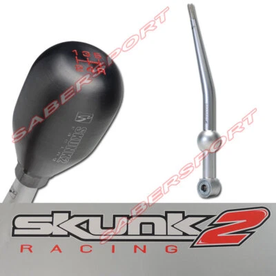 Palanca de cambios corta Skunk2 de una sola curva + perilla para 88-00 Civic Del Sol / 90-01 Integra Foto 1 de 4