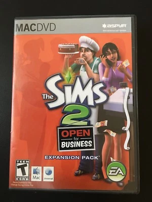 SIMS 2 OPEN FOR BUSINESS EXPANSION PACK MAC DVD PREOWNED COMPLETE PC GAME - Image 1 of 4