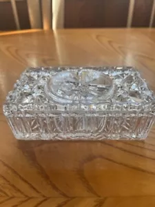 VINTAGE 1980er KRISTALL HOFBAUER CRYSTAL BYRDES QUADRATISCHES SCHMUCKSTÜCK/ZIGARETTENSCHACHTEL - Bild 1 von 7