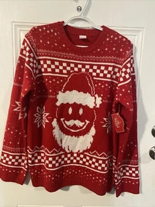 Holiday Time Boys Christmas Sweater Color: Red , Sizes XXL (18) New With Tag. - Picture 1 of 12