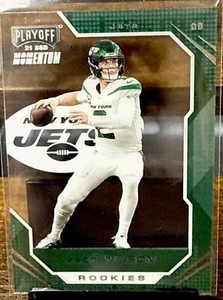 2021 Chronicles Playoff ZACH WILSON Clear Momentum Rookie R - Picture 1 of 3
