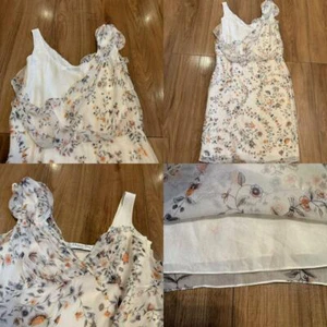 Christian Dior BOUTIQUE Dress chiffon Floral Women Size 40 Silk 2504TY - Picture 1 of 7