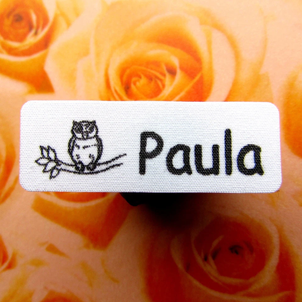 Selbstklebende Bügelnamen Textilschilder Textiletiketten Einschulung Kiga Kita  - Bild 1 von 1