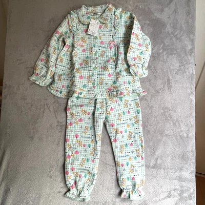 Pijama HummingMint acolchado niños talla 110 XS NUEVO CON ETIQUETAS Sanrio Original JAPÓN verde 5-6 Foto 1 de 4