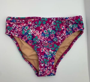 NWT J Crew Crewcuts Girls' Swimsuit Bottom UPF 50+ Size 10 Purple Floral - Picture 1 of 4