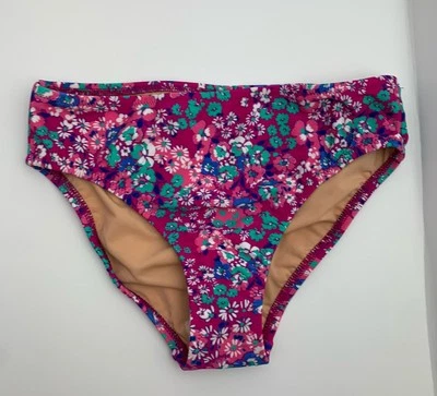NWT J Crew Crewcuts Girls' Swimsuit Bottom UPF 50+ Size 10 Purple Floral - Image 1 of 4