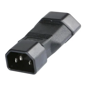 IEC320-C14-Stecker Auf Schweizer Buchse, Stecker Auf Buchse, Netzteil - Afbeelding 1 van 5