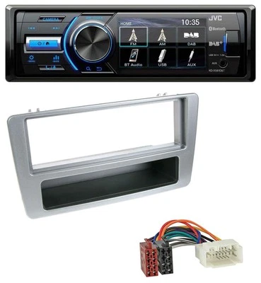 JVC Bluetooth MP3 USB DAB Autoradio für Honda Civic 01-03 silber man. Klima. - Bild 1 von 4