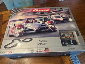 Carrera Evolution 1:32 Diesel Power Slot 4 Car Race Set 25154 TESTED WORKS! - Picture 1 of 20