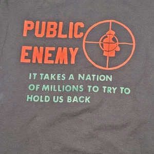 D's T-Shirts SCHÖN! VINTAGE "PUBLIC ENEMY" ORIGINAL 80er T-Shirt GR:L Detroit Retro313 - Bild 1 von 7