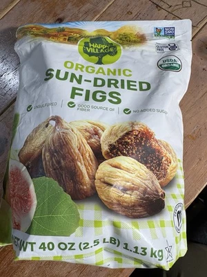 Happy Village Organic Sun Dried Figs 40 oz (1.13 kg) Turkish Figs - Image 1 of 4