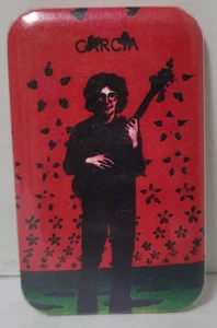 Vintage Compliments of JERRY GARCIA Pin - 1 3/4 x 2 3/4 inch - GRATEFUL DEAD - Picture 1 of 2