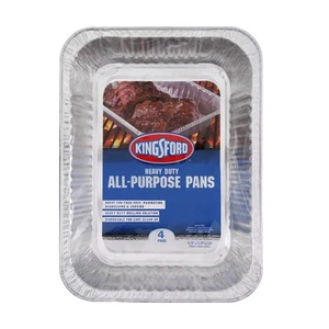 Heavy Duty Large Aluminum Pans - Disposable Aluminum Pans for Cooking, Baking... - Picture 1 of 5