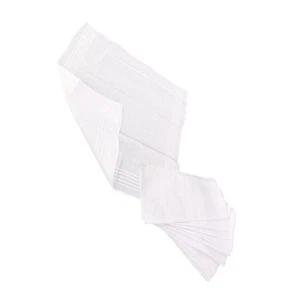  12 Pcs Soft Handkerchief White Handkerchiefs Cotton Hankerchief for Women - Picture 1 of 8