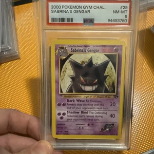 Sabrina’s Gengar Gym Challenge Unlimited PSA 8 NM 29/132 - Picture 1 of 13