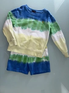 Polo Ralph Lauren Boy Cotton Tie Dyed Sweatshirt and matching shorts Size 6 - Picture 1 of 6