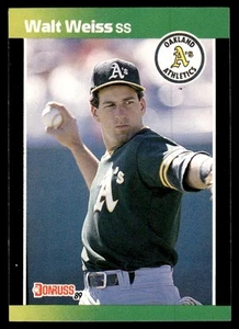 1989 Donruss Baseball's Best Walt Weiss Oakland Athletics #155 - Picture 1 of 2