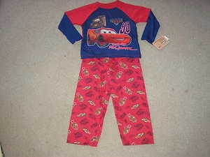 Disney Pixar Cars Long Sleeve Pajamas Size 4 - Picture 1 of 1