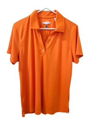 Pebble Beach Performance Polo Golf Shirt Orange Adult XL - Image 1 of 4